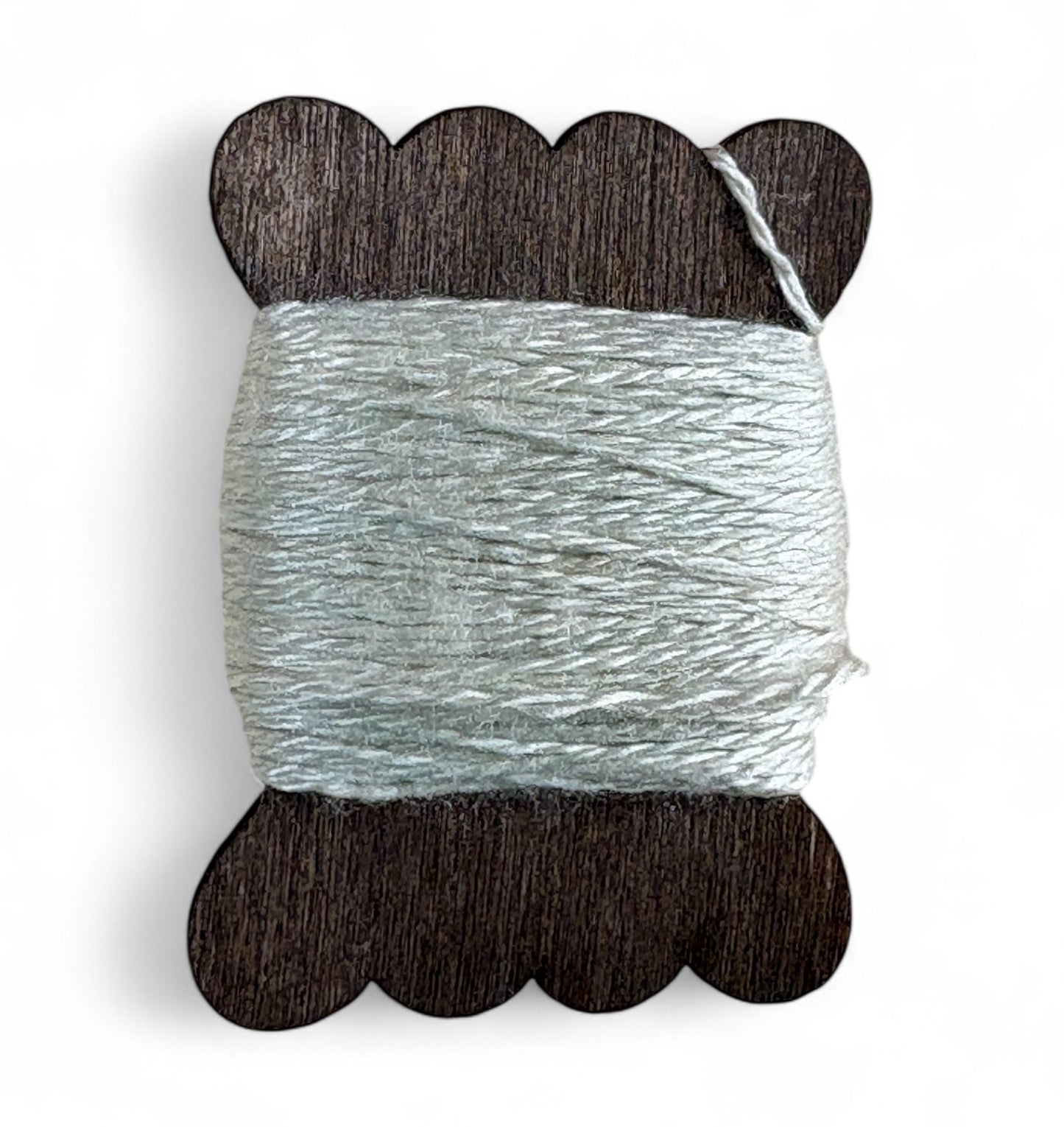 Silk embroidery thread bobbin - Green Tea