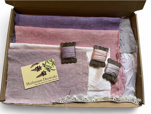 Fabric box - Pinks and purples