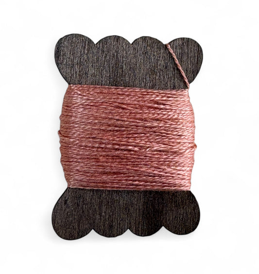 Silk embroidery thread bobbin - Persimmon
