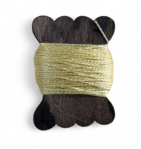 Silk embroidery thread bobbin - Lemon
