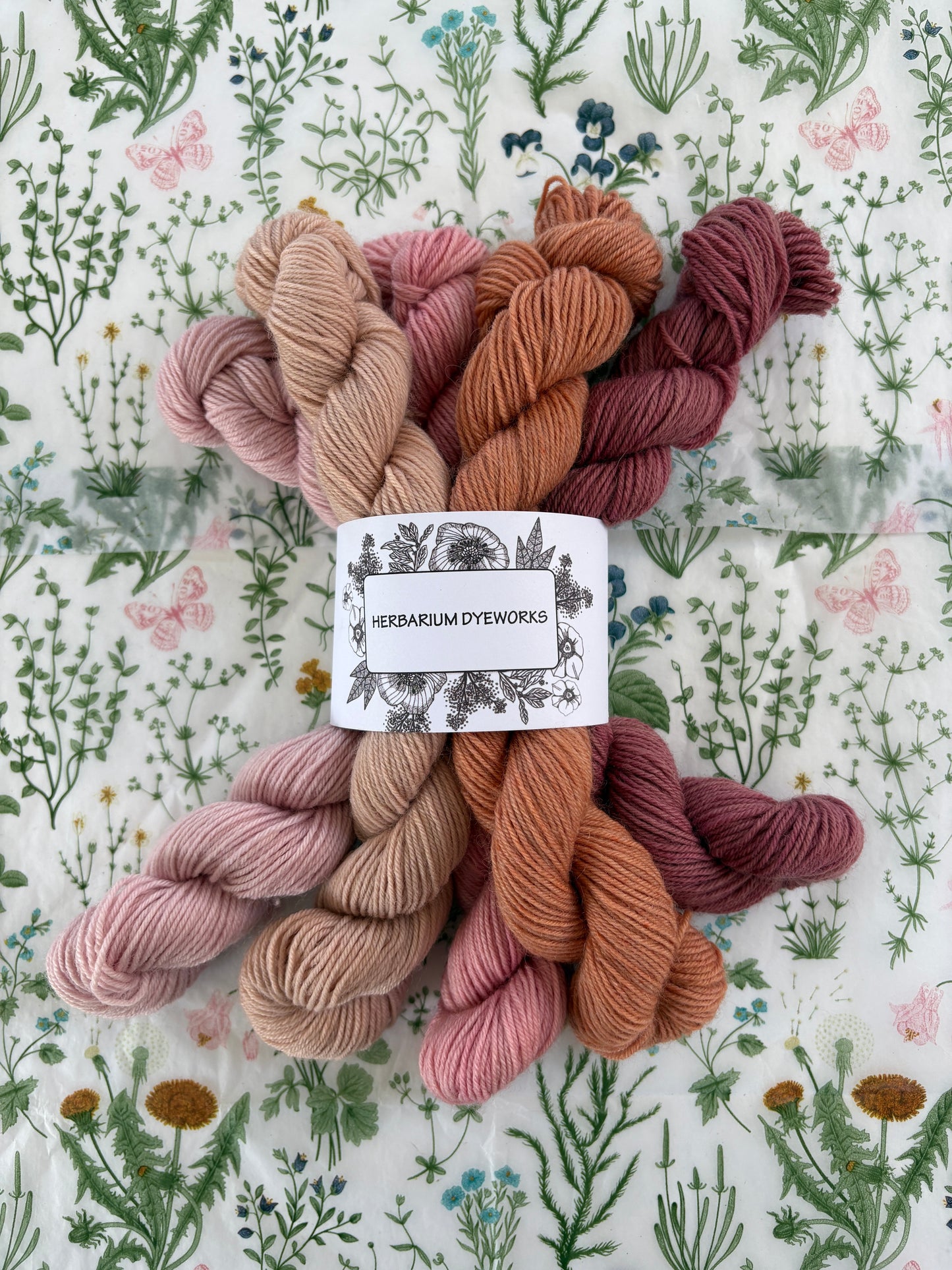 Mini skeins BFL - Orange Blossom