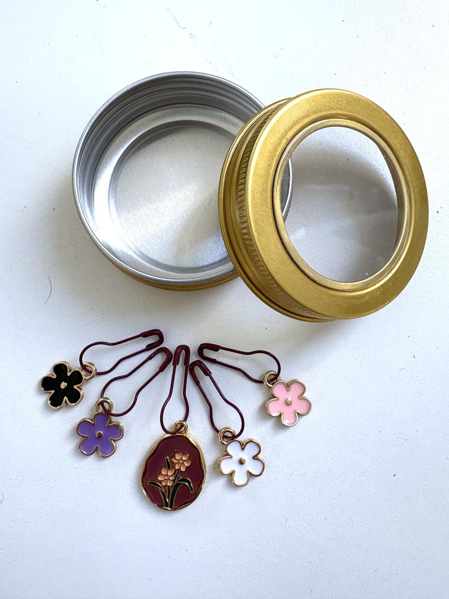 Stitch markers - Daisies - Multi